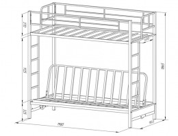 Двухъярусная кровать Мадлен ЯЯ