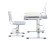 Парта со стулом Fun Desk Комплект парта + стул трансформеры Bellissima Парта со стулом Fun Desk Комплект парта + стул трансформеры Bellissima