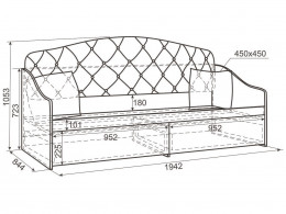 Детская кровать МебельСон Гламур