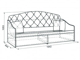Детская кровать МебельСон Гламур