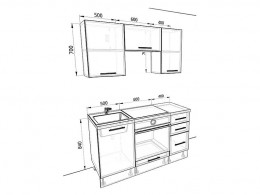 Кухня Оптима 1,5 метра