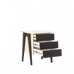 Тумбочка Leset "Сканди" 3 ящ.