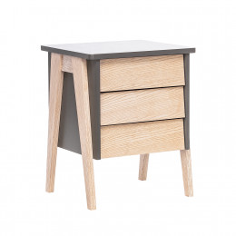 Тумбочка Leset "Сканди" 3 ящ.