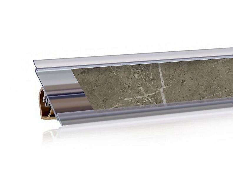 Плинтус вставочный Мрамор лацио (057М)