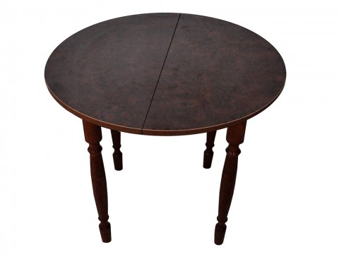  Стол круглый раздвижной СМ пластик корень вяза