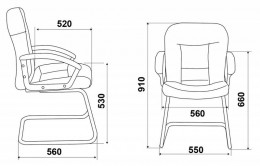Офисный стул Бюрократ T-9908AXSN-LOW-V