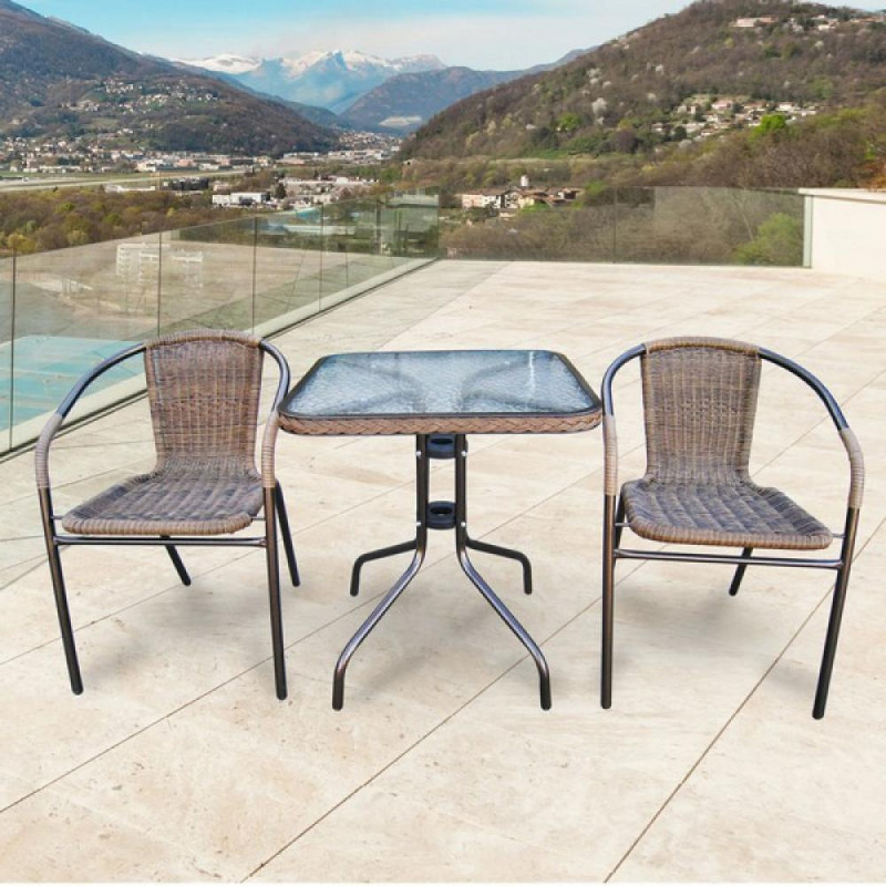 Комплект мебели Асоль-2A TLH-037AR3/060SR-60х60 Cappuccino (2+1) Комплект мебели Асоль-2A TLH-037AR3/060SR-60х60 Cappuccino (2+1)