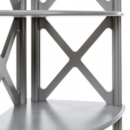 Этажерка-стеллаж Leset "Джульетта-4" угловая