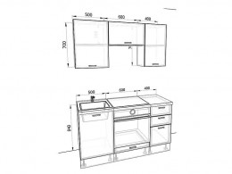 Кухня Европа 1,5 метра