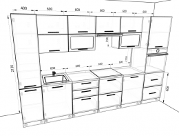 Кухня Валерия-М 3,4 метра
