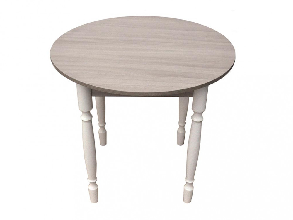Стол круглый СМ ДСП ясень светлый