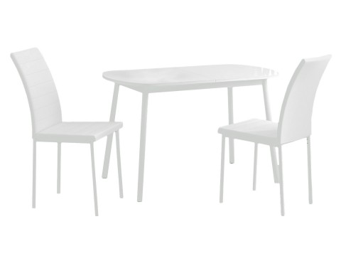 Обеденная группа для столовой и гостиной Мебвилл Раунд + 2 стула Винс