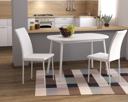 Обеденная группа для столовой и гостиной Мебвилл Раунд + 2 стула Винс