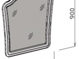 Зеркало Лира 80 см