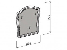 Зеркало Лира 80 см