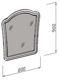 Зеркало Лира 80 см