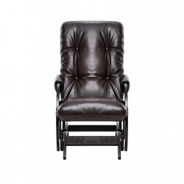 Кресло-качалка Модель 68 (Leset Футура) Венге текстура, к/з Varana DK-BROWN