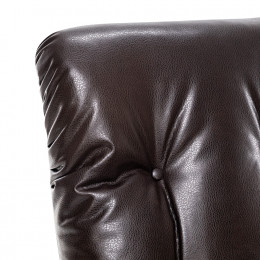 Кресло-качалка Модель 68 (Leset Футура) Венге текстура, к/з Varana DK-BROWN