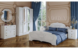 Модульная спальня Мария, белый глянец