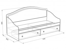 Детская кровать МебельСон Алиса