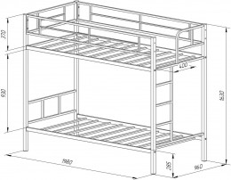 Двухъярусная кровать Севилья