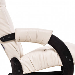 Кресло-качалка Модель 68 (Leset Футура) Венге текстура, к/з Varana cappuccino