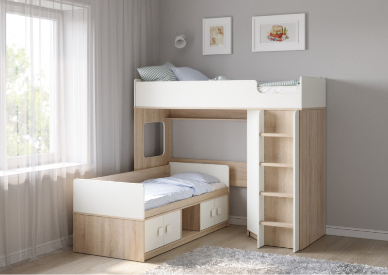 Двухъярусная кровать Легенда BE605-201 Двухъярусная кровать Легенда BE605-201