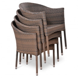 Плетеное кресло из искусственного ротанга  Y350G-W1289