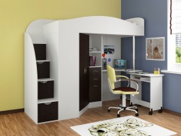 Детская кровать-чердак Теремок-1Гранд