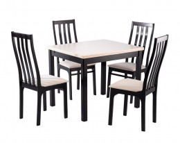 Обеденная группа для столовой и гостиной Мебвилл Франц СТ01 + 4 стула С36