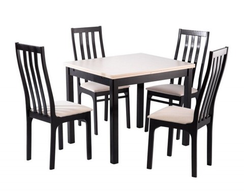 Обеденная группа для столовой и гостиной Мебвилл Франц СТ01 + 4 стула С36