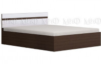 Кровать Нэнси / Ника МДФ 160, венге / белый глянец