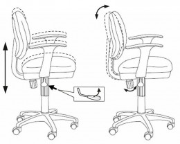 Детское компьютерное кресло Бюрократ CH-W356