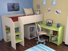 Детская кровать-чердак Теремок-2 Texno