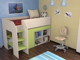 Детская кровать-чердак Теремок-2 Texno