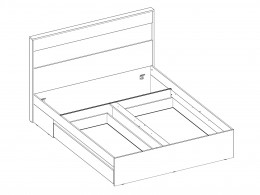 Двуспальная кровать   Леон 160х200