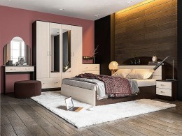 Комплект плетеной мебели T257B/Y380B-W65 Light Brown (4+1)