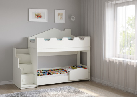 Двухъярусная кровать-домик Легенда 43.4.1