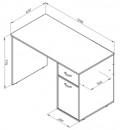 Стол письменный Дельта-15 / 1