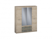 Шкаф 4-хстворчатый с ящиками (540) Дакота 183 см