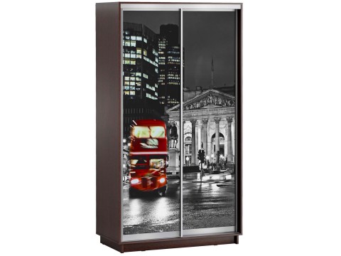 Шкаф-купе Лео 2-х дверный с фотопечатью