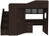 Кровать чердак «Кадет 1» с универсальной лестницей