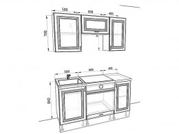 Кухня Ева 1,5 метра