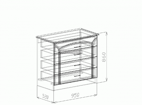 Комод Марта 95 см