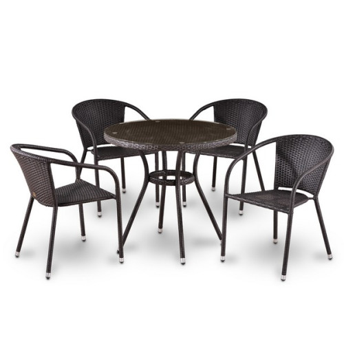 Комплект плетеной мебели  T283ANT/Y137С-W51-4PCS