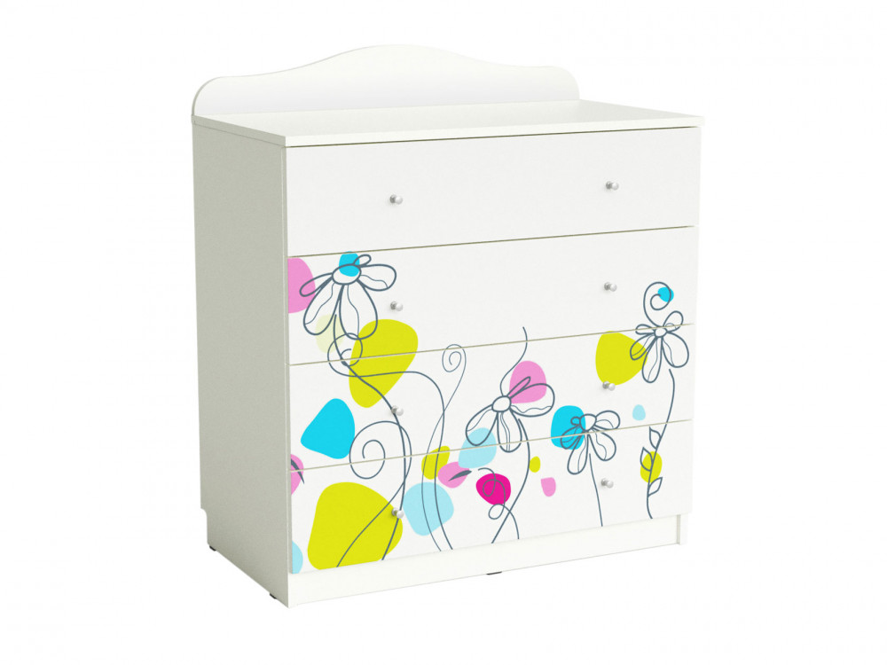 Детский комод Мебвилл Цветы