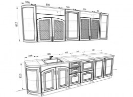 Кухня Ника 2,9 метра