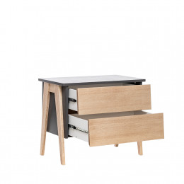 Тумба широкая Leset "Сканди" 2 ящ.