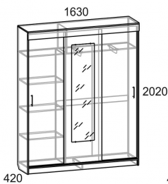 Шкаф купе Холл