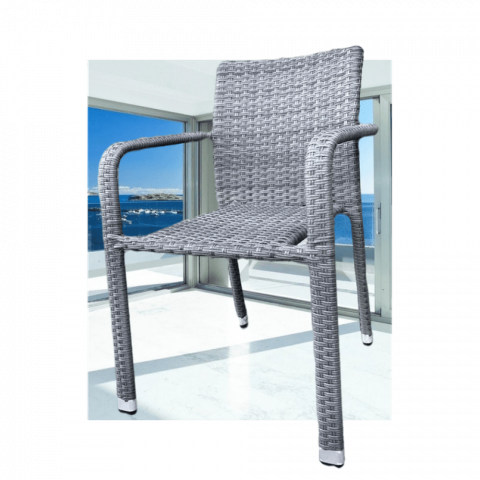 Плетеный стул AFM-4030gGrey